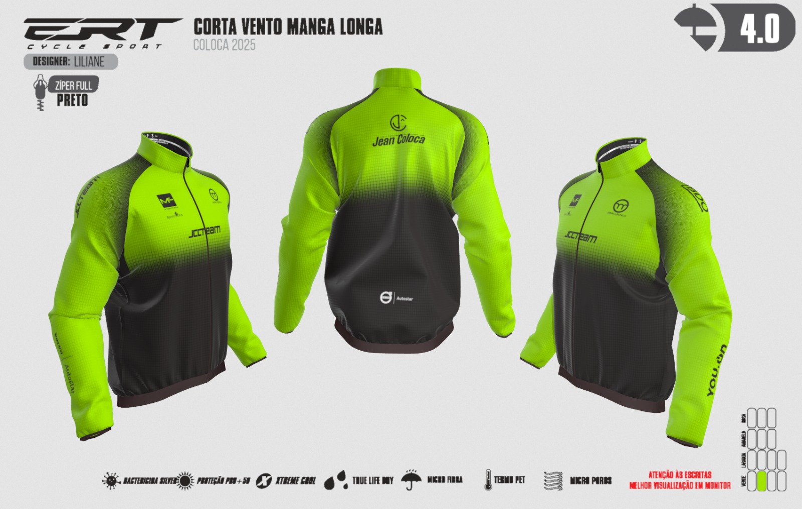 Corta Vento Manga Longa